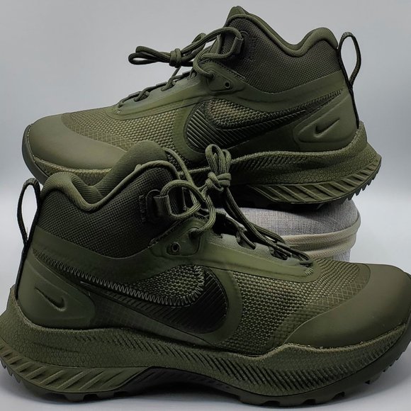 Nike React SFB Carbon Mid Wide Men's US Size 10 green Boots CK9951-330 NEW - Picture 1 of 6